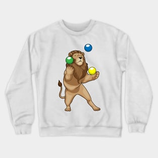 Lion Juggler Juggle Crewneck Sweatshirt